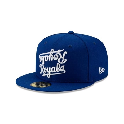 Sapca New Era Kansas City Royals MLB Team Mirror 59FIFTY Fitted - Albastri